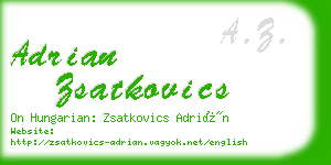adrian zsatkovics business card